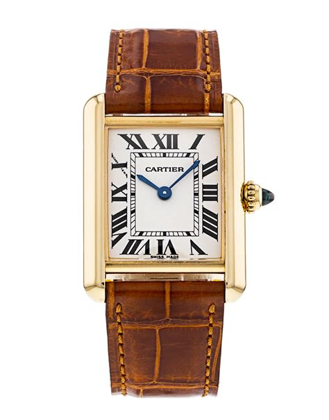 cartier tank louis men|pre owned cartier tank watches.